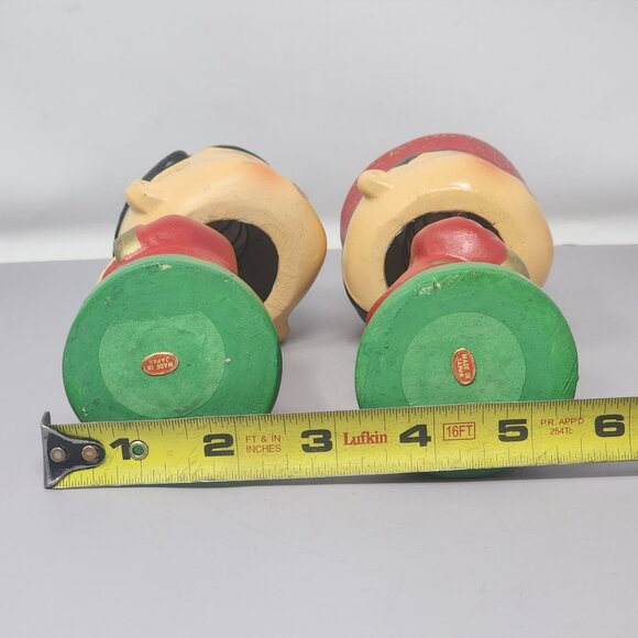 Vintage Magnetic Kissing Couple Figurines Hand-Painted‎ Retro Bobble Head - Picture 9 of 10
